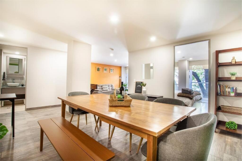 墨西哥城Corazon De Condesa 3 Departamentos - 200Mbps Wifi, Roof, Gym公寓式酒店 外观 照片