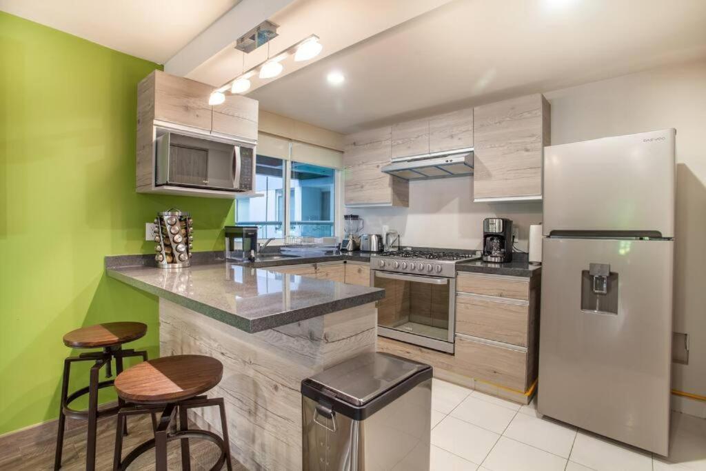 墨西哥城Corazon De Condesa 3 Departamentos - 200Mbps Wifi, Roof, Gym公寓式酒店 外观 照片