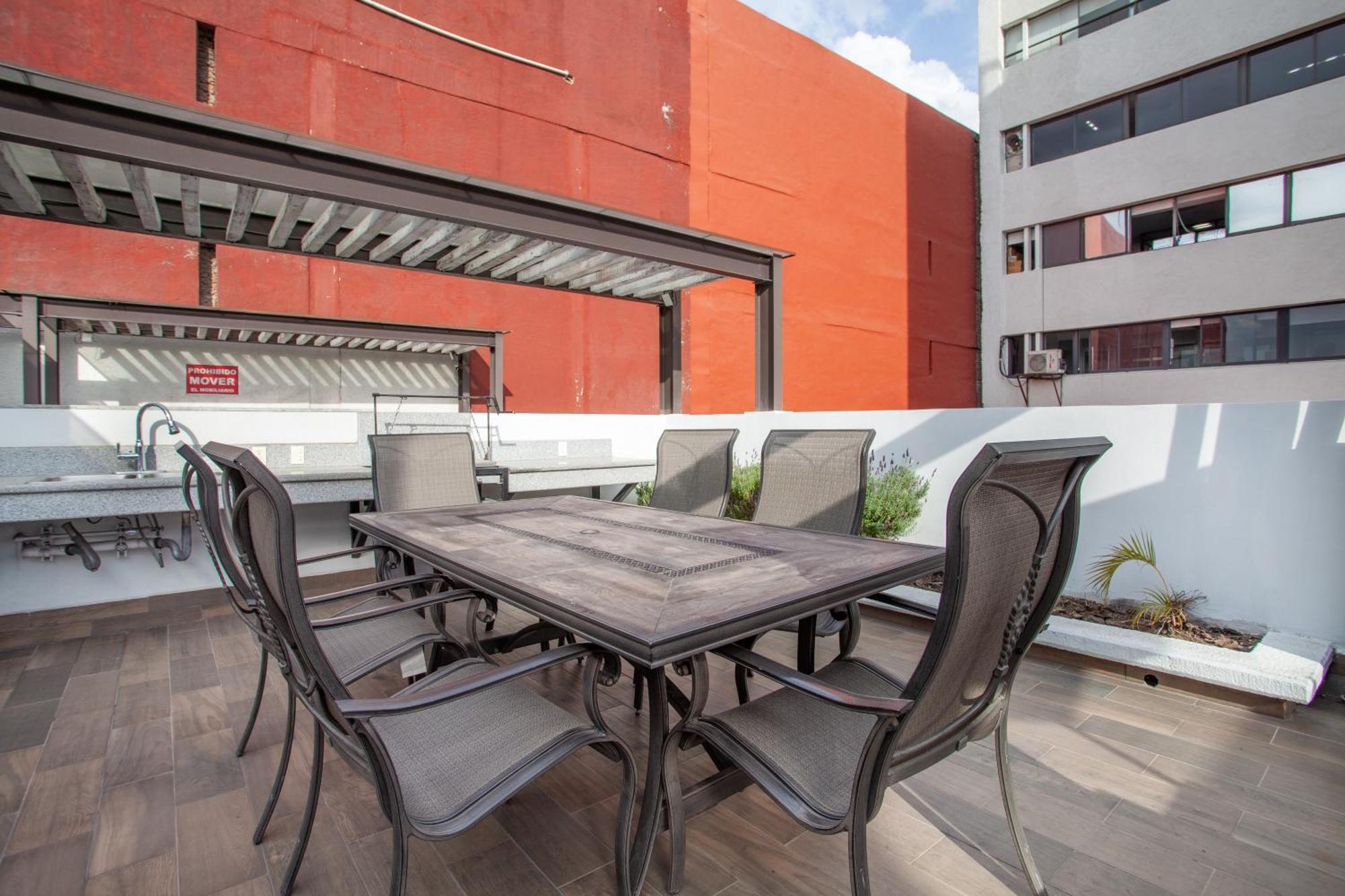 墨西哥城Corazon De Condesa 3 Departamentos - 200Mbps Wifi, Roof, Gym公寓式酒店 外观 照片